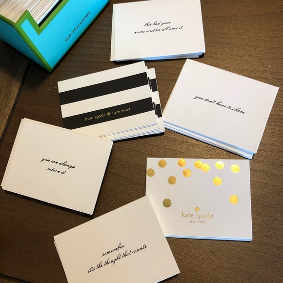 kate spade Other - Kate Spade Mini Note Cards Gift Enclosure 24 NEW kate spade Other - Kate Spade Mini Note Cards Gift Enclosure 24 NEW